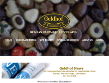 Tablet Screenshot of geldhofchocolates.co.za